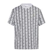 Gestreept T-shirt Lacoste , Gray , Heren