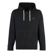 Volledige rits katoenmix sweatshirt Ralph Lauren , Black , Heren