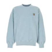 Lichtblauwe Katoenen Oversized Sweatshirt Carhartt Wip , Blue , Heren