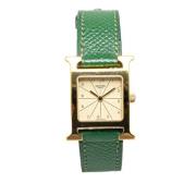 Pre-owned Metal watches Hermès Vintage , Yellow , Dames