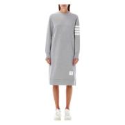 Chique Lt Grey Sweater Jurk Aw24 Thom Browne , Gray , Dames