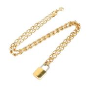 Pre-owned Metal necklaces Louis Vuitton Vintage , Yellow , Dames