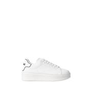 Witte Sneakers met Mesh Details Gaëlle Paris , White , Dames