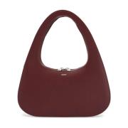 Swipe Baguette Leren Handtas Coperni , Red , Dames