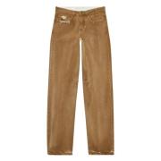 Stijlvolle Jeans met d-macro Detail Diesel , Brown , Heren