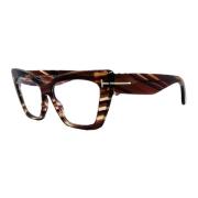 Vlinderstijl Zonnebril - Bruin Gespikkeld Tom Ford , Brown , Dames