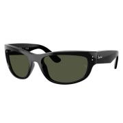 Mega Balorama Zonnebril Zwart Groen Ray-Ban , Black , Unisex