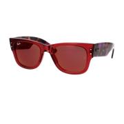 Mega Wayfarer Zonnebril Bruin Gespiegeld Ray-Ban , Multicolor , Unisex