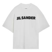 Korte mouwen ronde hals T-shirt Jil Sander , White , Heren