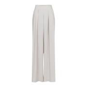 Wide Trousers Neo Noir , Beige , Dames