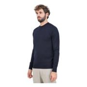 Blauwe Crew Neck Sweater Patrizia Pepe , Blue , Heren