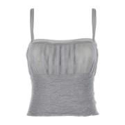 Glanzende Polyester Top Gimaguas , Gray , Dames