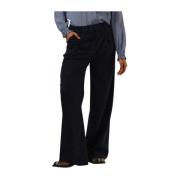 Navy Gestreepte Elegante Polyester Broek Lollys Laundry , Blue , Dames