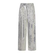 Wijde broek voor lage taille Rotate Birger Christensen , Gray , Dames