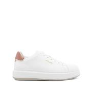 Witte Sneakers met Contrasterende Hiel Woolrich , White , Dames