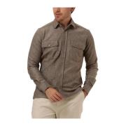 Bruin Overshirt voor Mannen Gentiluomo , Brown , Heren