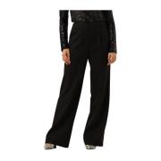 Zwarte elegante broek Notre-v , Black , Dames