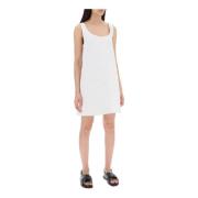 Wijd uitlopende handgeborduurde mini-jurk Marni , White , Dames