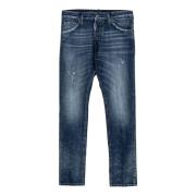 Slim Fit Jeans voor Heren Dsquared2 , Blue , Heren