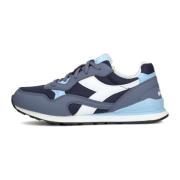 Jongens Casual Sneakers Blauw Wit Grijs Diadora , Multicolor , Heren