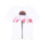 Bloemenprint Crew Neck T-shirts en Polos Paul Smith , White , Dames