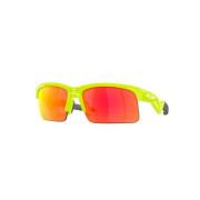 Jeugd Sport Zonnebril Geel Wraparound Oakley , Yellow , Heren