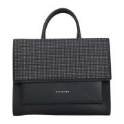 Zwarte shopper tas met studs Richmond , Black , Dames