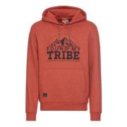 Hoodie van katoenmix Camel Active , Red , Heren