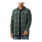 Multicoloured Flannel Check Overshirt Scotch & Soda , Green , Heren