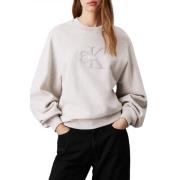 Ivory Sweater Collectie Calvin Klein Jeans , Beige , Dames