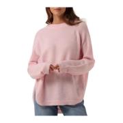 Elegant Pink Pullover Sweater Moss Copenhagen , Pink , Dames