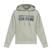 Hoodie Versace Jeans Couture , Gray , Heren