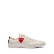 Chuck Taylor Lage Top Sneakers Wit Comme des Garçons Play , White , Da...