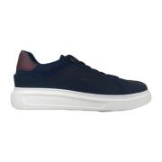 Sneaker VAN Leer Harmont & Blaine , Blue , Heren