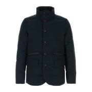 Stijlvolle Donkerblauwe Donsjas Woolrich , Blue , Heren