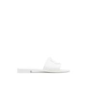 Sliders Moncler , White , Dames