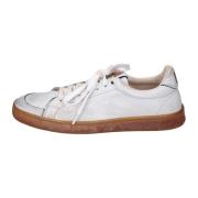 Vintage Leren Sneakers voor Vrouwen Moma , Gray , Dames