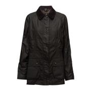 Klassieke Beaufort Waxjas voor Heren en Dames Barbour , Black , Dames