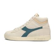 Beige Suede High Top Sneakers Diadora , Beige , Dames