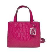 Fuchsia Shopper Tas Modern Ontwerp Armani Exchange , Pink , Dames