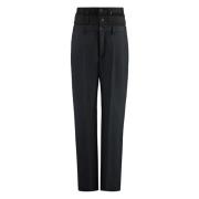 Oversize Gelaagde Baggy Broek Balenciaga , Black , Heren