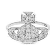 Kleine Orb Platina Witte Ring Vivienne Westwood , Gray , Dames