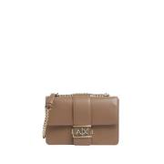 Bruine Schoudertas Elegant Ontwerp Armani Exchange , Brown , Dames