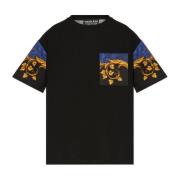 T-shirt met print Versace Jeans Couture , Black , Heren