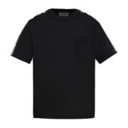 T-shirt met zak Versace Jeans Couture , Black , Heren