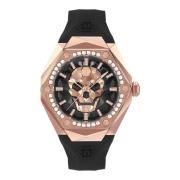 Herenhorloge The $Kull Spikes Philipp Plein , Black , Heren