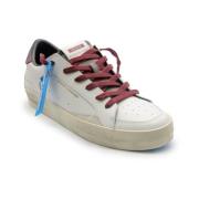 Witte leren SK8 Deluxe sneakers Crime London , White , Heren