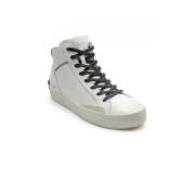 Witte High Top Distressed Sneakers Crime London , White , Heren