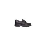 Dames leren mocassins met klem Callaghan , Black , Dames