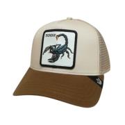 Beige Schorpioen Trucker Cap Goorin Bros , Beige , Unisex